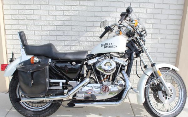 Harley-Davidson White Motorcycle